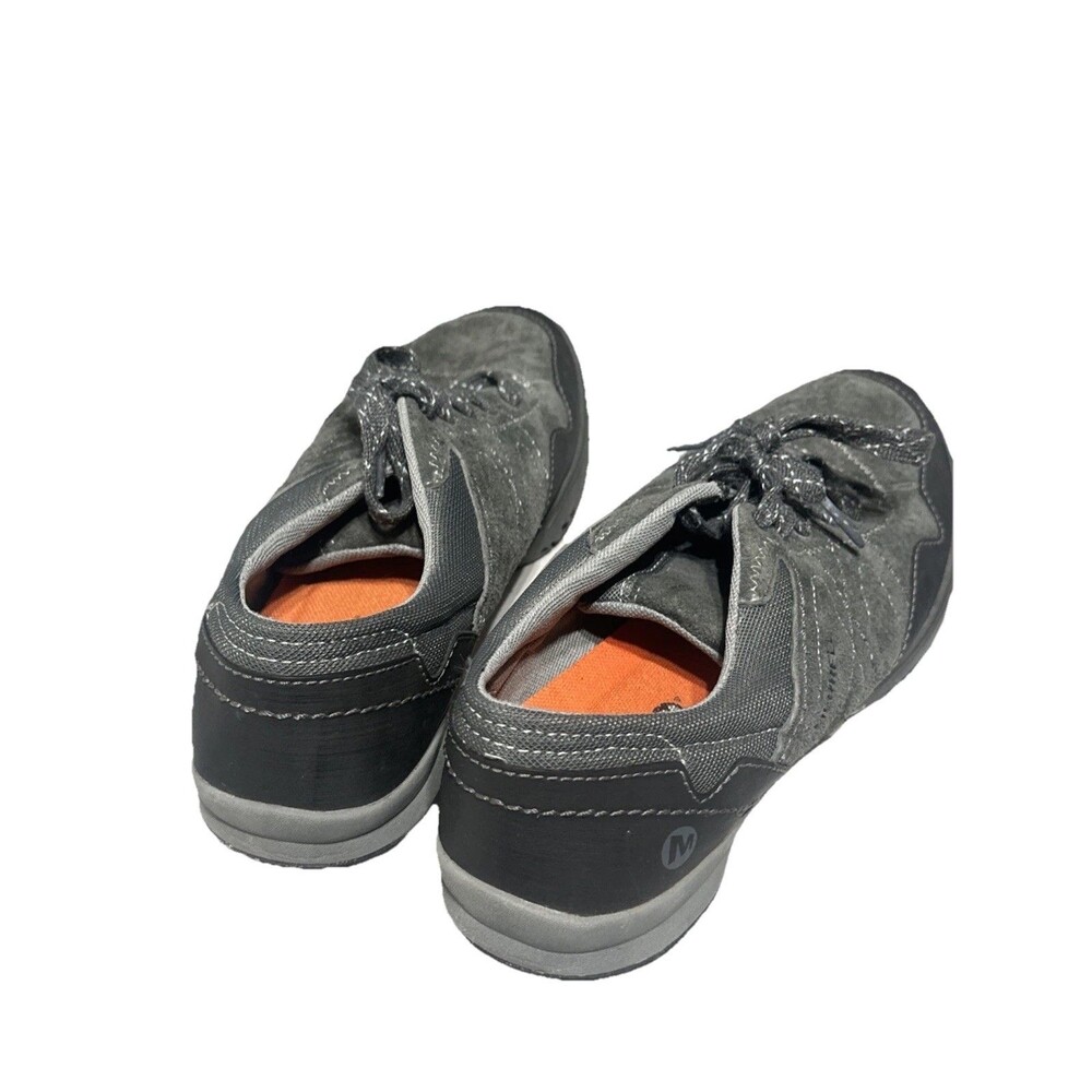 Merrell Womens Shoes Sneakers Hiking Size 9 Gray Granite Lace Up Leather Lace Up - Picture 5 of 13